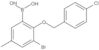 B-[3-Bromo-2-[(4-chlorophenyl)methoxy]-5-methylphenyl]boronic acid