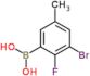 (3-bromo-2-fluoro-5-methyl-phenyl)boronic acid