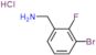 benzenemethanamine, 3-bromo-2-fluoro-, hydrochloride (1:1)