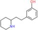 3-[2-(2-piperidyl)ethyl]phenol