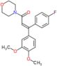 (2E)-3-(3,4-dimethoxyphenyl)-3-(4-fluorophenyl)-1-(morpholin-4-yl)prop-2-en-1-one