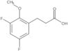 Acido 3,5-difluoro-2-metossibenzenepropanoico