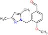 3-[(3,5-dimethyl-1H-pyrazol-1-yl)methyl]-4-methoxybenzaldehyde