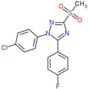 1-(4-chlorophenyl)-5-(4-fluorophenyl)-3-(methylsulfonyl)-1H-1,2,4-triazole