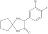 3-(3-Bromo-4-fluorophenyl)-1,4-diazaspiro[4.4]nonan-2-one