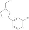 3-(3-Bromophenyl)-1-ethylpyrrolidine