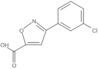 3-(3-Chlorophenyl)-5-isoxazolecarboxylic acid