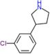 3-(3-chlorophenyl)pyrrolidine