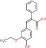 (2Z)-3-(3-ethoxy-4-hydroxyphenyl)-2-phenylprop-2-enoate