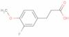 3-Fluoro-4-methoxybenzenepropanoic acid