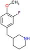 3-(3-fluoro-4-methoxybenzyl)piperidine
