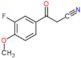 3-(3-fluoro-4-methoxy-phenyl)-3-oxo-propanenitrile