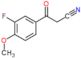 3-Fluoro-4-methoxy-β-oxobenzenepropanenitrile