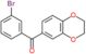 (3-bromophenyl)(2,3-dihydro-1,4-benzodioxin-6-yl)methanone