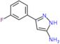 3-(3-fluorophenyl)-1H-pyrazol-5-amine