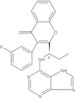 3-(3-Fluorophenyl)-2-[(1R)-1-(9H-purin-6-ylamino)propyl]-4H-1-benzopyran-4-one