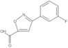 3-(3-Fluorophenyl)-5-isoxazolecarboxylic acid