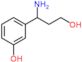 3-(1-amino-3-hydroxy-propyl)phenol