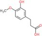 3-(3-Hydroxy-4-methoxyphenyl)propionic acid