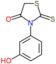 3-(3-hydroxyphenyl)-2-thioxo-1,3-thiazolidin-4-one