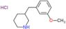 3-(3-methoxybenzyl)piperidine hydrochloride