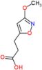 3-(3-methoxy-1,2-oxazol-5-yl)propanoic acid