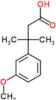 3-(3-methoxyphenyl)-3-methylbutanoic acid