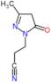 3-(3-methyl-5-oxo-4,5-dihydro-1H-pyrazol-1-yl)propanenitrile