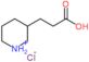 3-piperidin-1-ium-3-ylpropanoic acid chloride