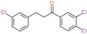 3-(3-chlorophenyl)-1-(3,4-dichlorophenyl)propan-1-one