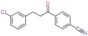 4-[3-(3-chlorophenyl)propanoyl]benzonitrile