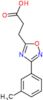 3-[3-(3-methylphenyl)-1,2,4-oxadiazol-5-yl]propanoic acid