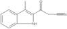 3-Methyl-β-oxo-1H-indole-2-propanenitrile