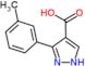 3-(3-methylphenyl)-1H-pyrazole-4-carboxylic acid