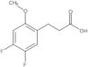 4,5-Difluoro-2-methoxybenzenepropanoic acid