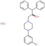 3-[4-(3-chlorophenyl)piperazin-1-yl]-1,1-diphenylpropan-2-ol hydrochloride (1:1)