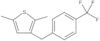 2,5-Dimethyl-3-[[4-(trifluoromethyl)phenyl]methyl]thiophene