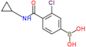 [3-chloro-4-(cyclopropylcarbamoyl)phenyl]boronic acid