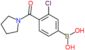 [3-chloro-4-(pyrrolidine-1-carbonyl)phenyl]boronic acid