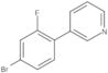 3-(4-Bromo-2-fluorophenyl)pyridine