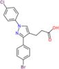 3-[3-(4-bromophenyl)-1-(4-chlorophenyl)-1H-pyrazol-4-yl]propanoic acid