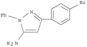 1H-Pyrazol-5-amine,3-(4-bromophenyl)-1-phenyl-