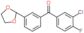 (3-chloro-4-fluoro-phenyl)-[3-(1,3-dioxolan-2-yl)phenyl]methanone