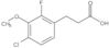 4-Chloro-2-fluoro-3-methoxybenzenepropanoic acid