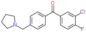 (3-chloro-4-fluoro-phenyl)-[4-(pyrrolidin-1-ylmethyl)phenyl]methanone