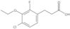 4-Chloro-3-ethoxy-2-fluorobenzenepropanoic acid