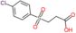 3-[(4-chlorophenyl)sulfonyl]propanoic acid