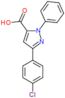 3-(4-chlorophenyl)-1-phenyl-1H-pyrazole-5-carboxylic acid