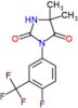 3-[4-fluoro-3-(trifluoromethyl)phenyl]-5,5-dimethylimidazolidine-2,4-dione