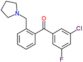 (3-chloro-5-fluoro-phenyl)-[2-(pyrrolidin-1-ylmethyl)phenyl]methanone